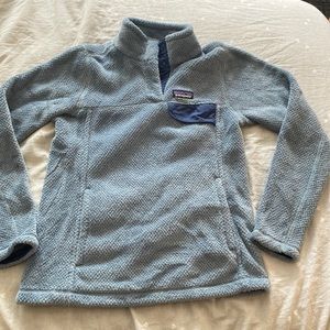 Blue Patagonia Quarter zip fleece